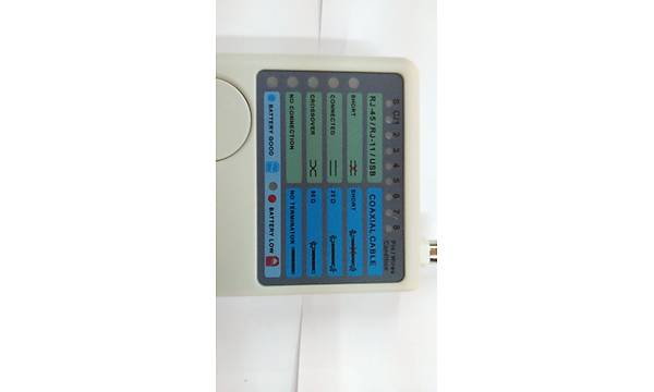 RJ11/RJ45/USB/BNC 4 in 1 Kablo Test Cihaz� - Gri