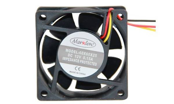 Marxlow 60x60x25 mm 12 Volt 0.15 Amper 3 Pin Fan