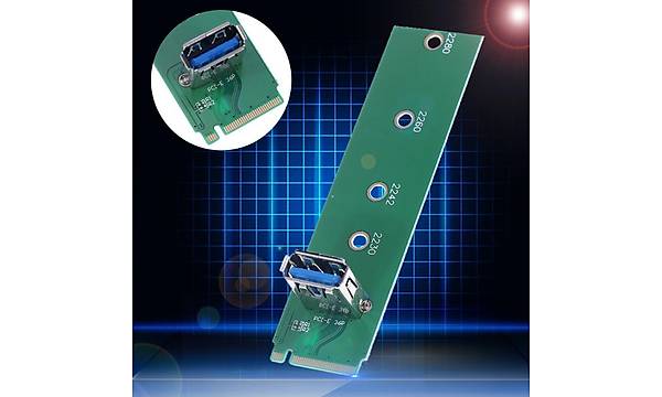 M.2 NGFF PCI-E Kanal USB 3.0 Port D�n��t�r�c�