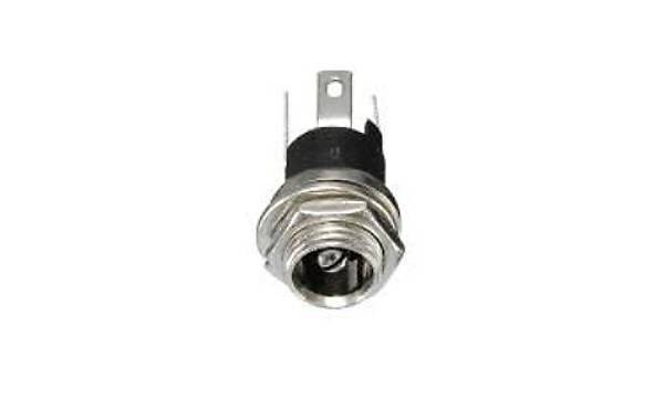 Panel Tipi Metal Di�i DC Barrel Jack - �nden Somunlu