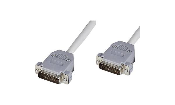 2 S�ra 15 Pin D-Sub Erkek - Erkek Kablo 1.8 Metre