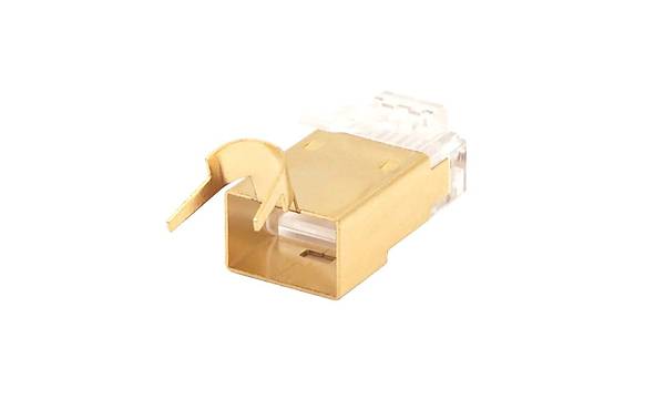 8P/8C Gold Cat. 7 RJ45 Ethernet Plug