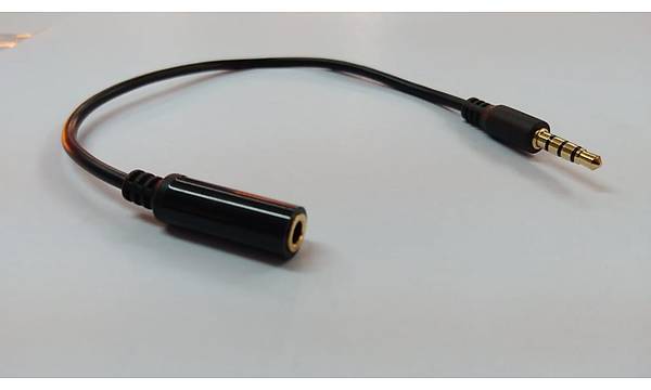 3.5 mm Stereo 4 Bo�umlu (TRRS) Uzatma Kablosu 20 cm