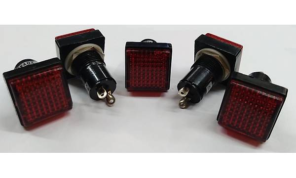 19 mm 220V K�rm�z� LED Sinyal Lambas� - 5 Adet