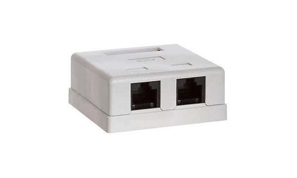 Cat. 6 RJ45 �iftli Data Kutusu (Dolu)