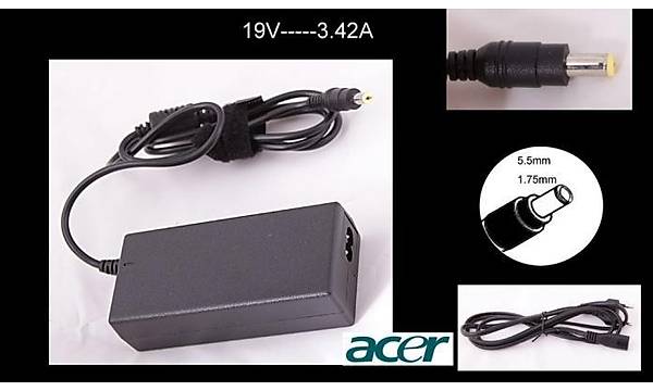 19 Volt 3.42 Amper Acer Notebook Adapt�r