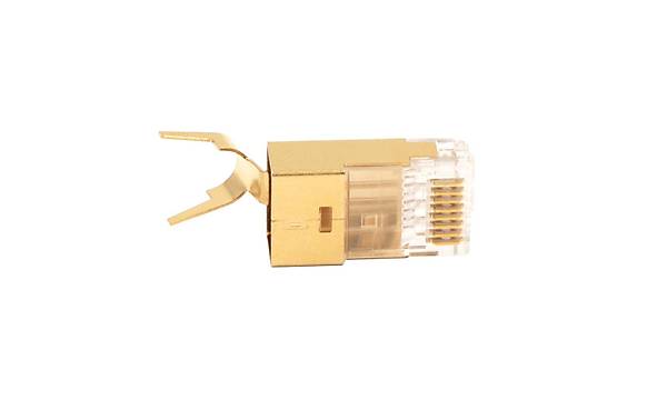 8P/8C Gold Cat. 7 RJ45 Ethernet Plug