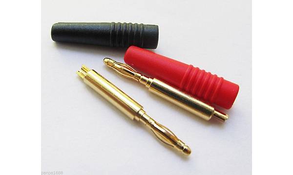 Banana Jack 2 mm Gold K�rm�z�+Siyah