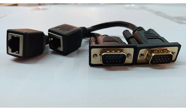 VGA RJ45 Extender Kablo 15 cm - 1 �ift