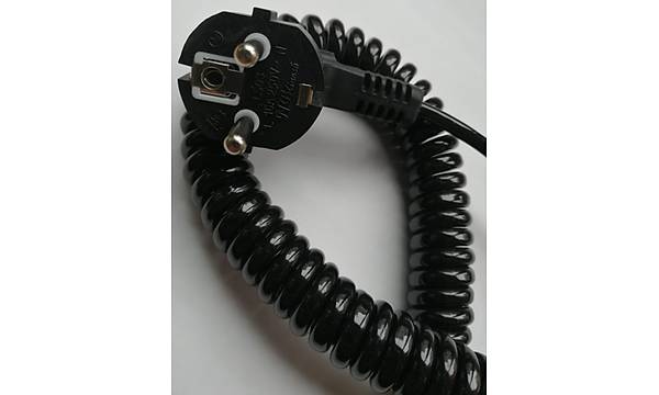3x0.50 mm Ucu A��k Spiral Power Kablosu 2.5 Metre