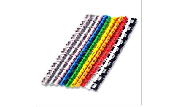 10 Renk 10 Numara Cat. 5 Kablo Numarat�r� - 100 Adet