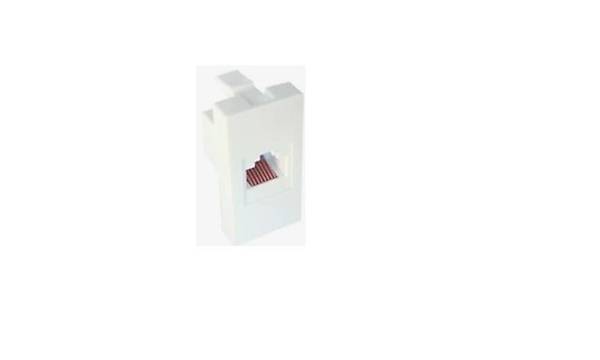 22.5x45 Cat. 6 RJ45 Keystone Di�i - Di�i Priz Mod�l� Beyaz