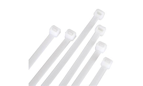 Plastik Beyaz Kablo Ba�� - 140x3.6 mm (14cm) - 100 Adet