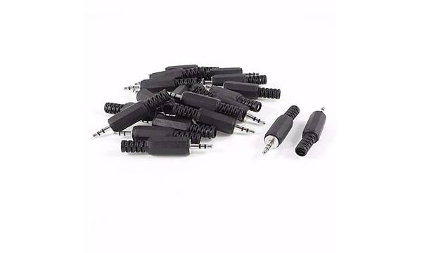 2.5 mm Plastik Stereo Erkek Jack - 10 Adet
