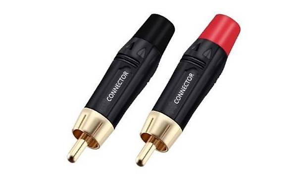 2 RCA Erkek Kaliteli Jack K�rm�z� + Siyah