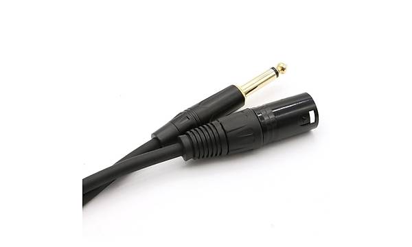 XLR Erkek - 6.35 mm Erkek Kaliteli Enstr�man Gitar Kablosu 18 Metre