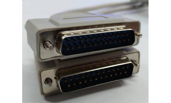 25 Pin Paralel Erkek - Erkek Kablo - 4.30 Metre