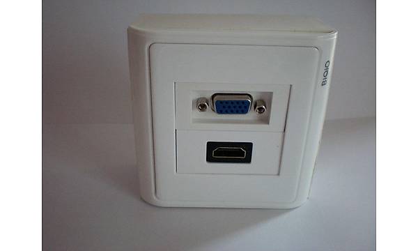 VGA+HDMI S�va �st� Duvar Prizi