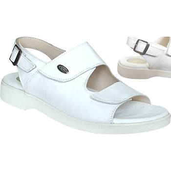 Silikonlu Topuk Dikeni Sandaleti Erkek Beyaz EPT14AB
