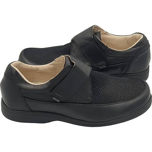 Yazlık Diyabet Ayakkabısı Erkek Cırtlı Siyah ODY51S