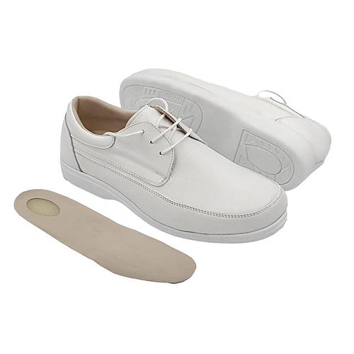 Silikon Epinli Topuk Dikeni Ayakkabısı Erkek Beyaz EPTA52B