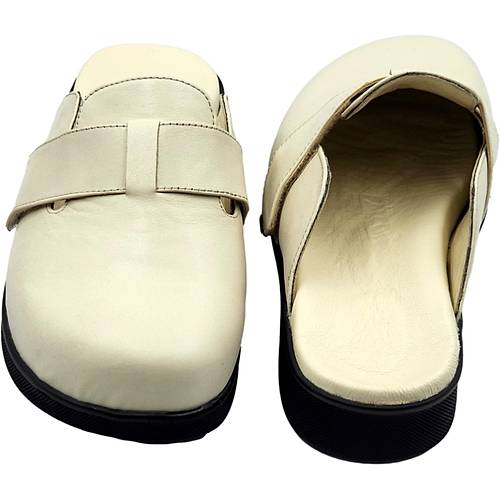 Diyabetik Terlik Erkek Model Bej ODT175J (Ortopedik ve Deri)