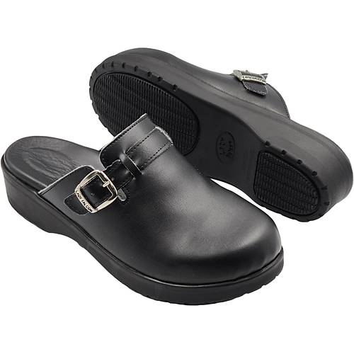 Hastane Sabo Doktor Terli�i Bayan Siyah HD202S (Ortopedik ve Deri)