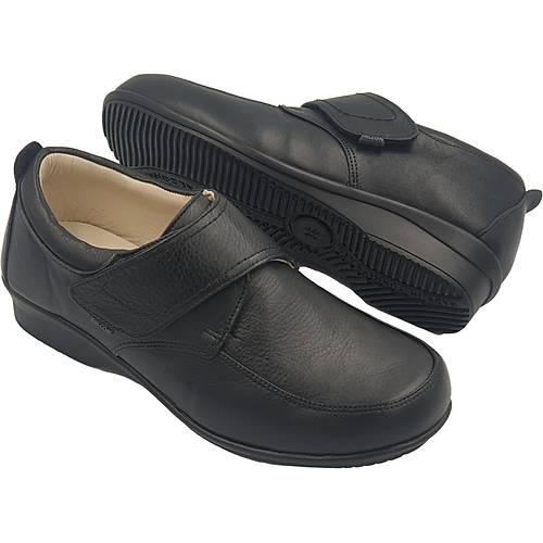 Diyabet Ayakkabısı Bayan Cırtlı Siyah Model OD01S (Şeker Hastaları)