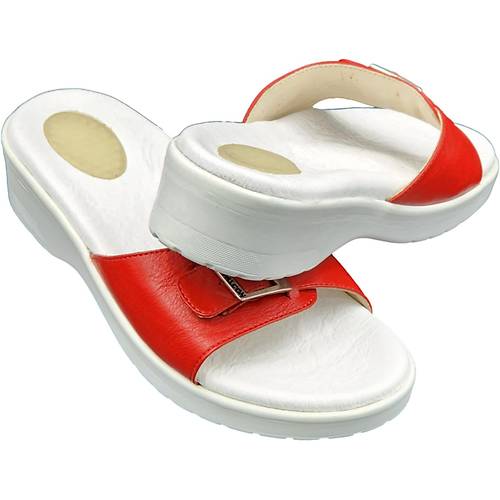 Bayan Topuk Dikeni Terlik Modeli Kırmızı EPT04K (Taraklı Ayak)