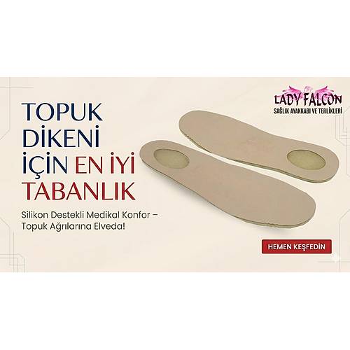 Bayan Topuk Dikeni Tabanl�k - Silikon Destekli
