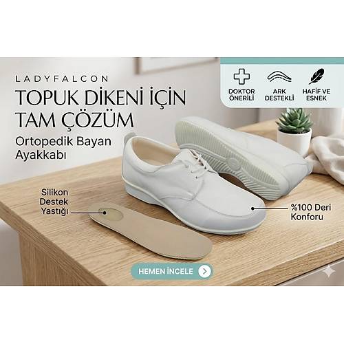 Ladyfalcon Ortopedik Topuk Dikeni Bayan Ayakkab� - EPTA02B