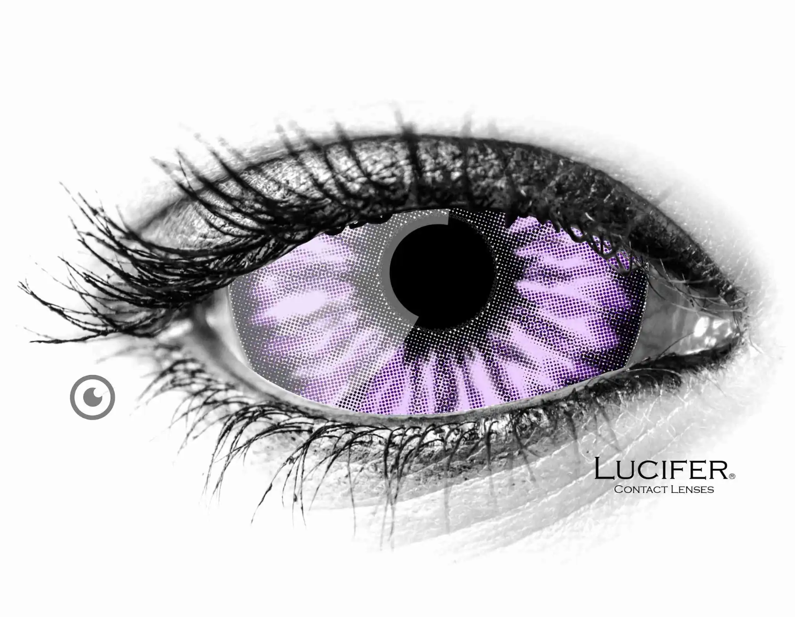 ELF PURPLE SCLERA LENS 22mm.