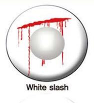 WHITE SLASH LENS 14mm.