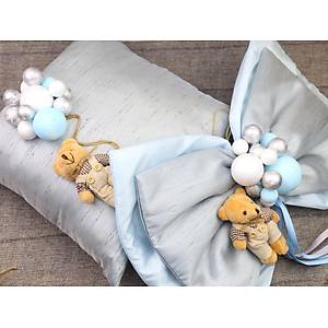 Bebek Tak� Yast��� ve Ayak ucu Fiyonk Tak�m�