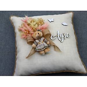 Keten Kuma�l� Ay�c�kl� Bebek Tak� Yast���