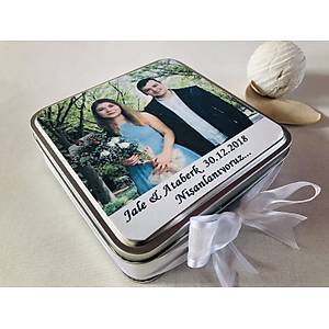 Resim Bask�l� Metal Kutu Ni�an �ikolatas� - 140 Adet �ikolata