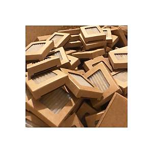 Pencereli Kraft Kutulu Lavanta Taneli Dikd�rtgen T�rt�kl� Sabun