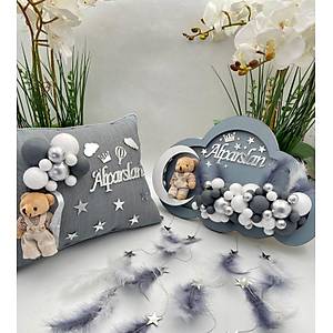 Bulut Ah�ap Bebek Kap� S�s� ve Tak� Yast���