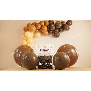 Kalisan �ikolata Kahve Dekorasyon Balonu 5 inc � 100 Adet
