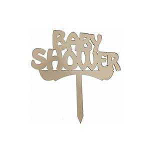 Gold Pleksi Baby Shower Pasta S�s�