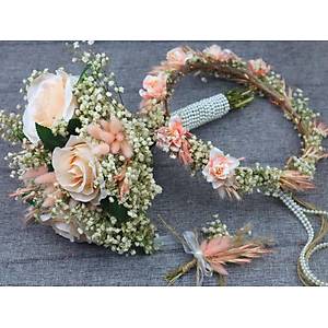 Somon G�l Gelin Buketi, Tac� ve Damat Yaka ��nesi