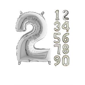 2 Rakam G�m�� Renk Folyo Balon 100cm