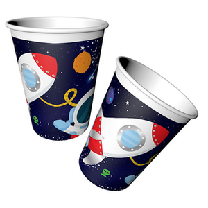 Uzay Temal� Karton Bardak 8'li