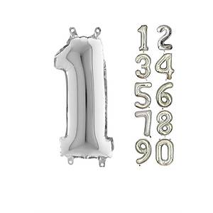 1 Rakam G�m�� Renk Folyo Balon 100cm