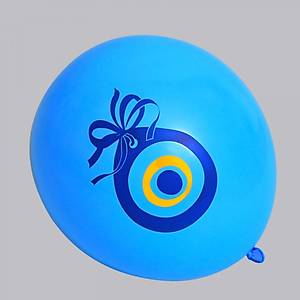 Kalisan Mavi Nazar Boncuklu Balon � 30 cm 100 Adet