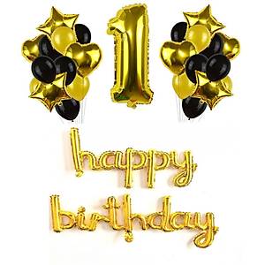 1 Ya� Balonlu Do�um G�n� Seti