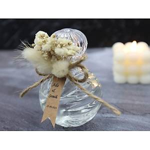 Cam �izgili Kolonya �i�esi Nikah S�z Ni�an Bebek Hediyelik 50 cc