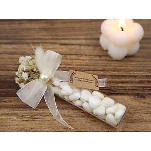 S�z Ni�an K�na Hediyesi - Kalpli �ekerli 10 cm Deney T�p� �i�e Nikah �ekeri