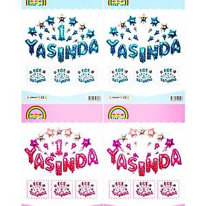 1 Ya��nda Folyo Balon Seti