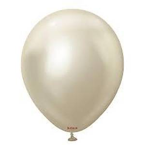Kalisan A��k Gold (White Gold) Krom Balon 5 in� - 100 Adet
